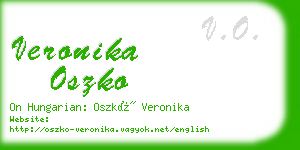 veronika oszko business card